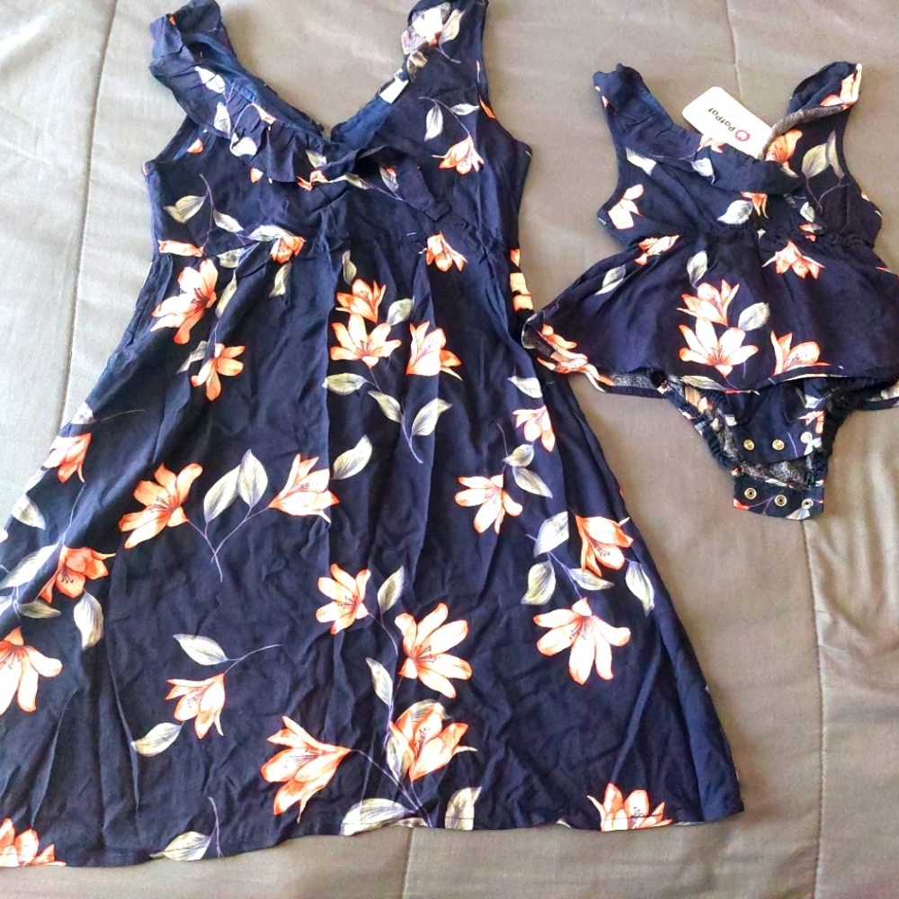 Matching girl dresses